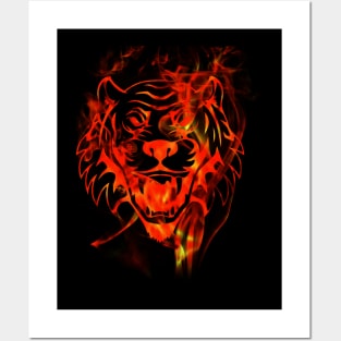 travel tiger face Posters and Art